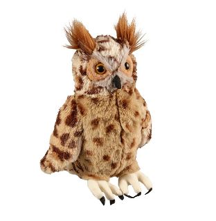 Obrázek z Výr velký plyš 25cm(6ks/bal) 